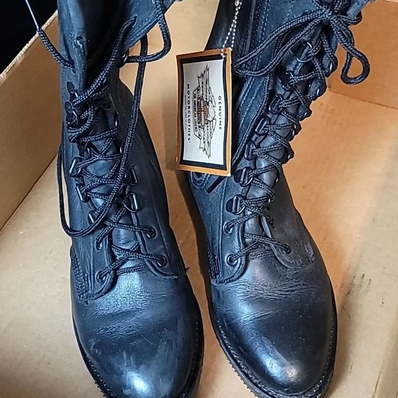 Harley davidson leather riding boots new Women's 9 - Picture 6 of 11